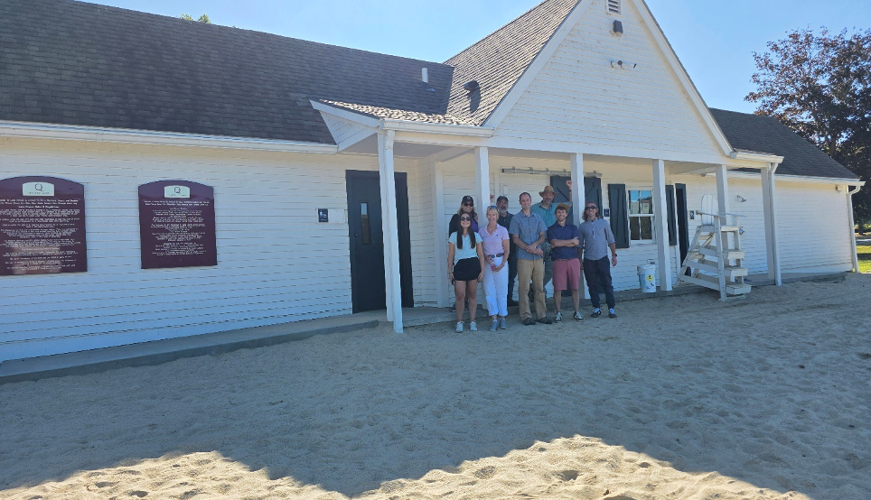 Banwell staff in front of the Quechee Bath House