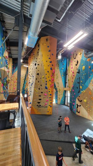 The Notch climbing facility interior