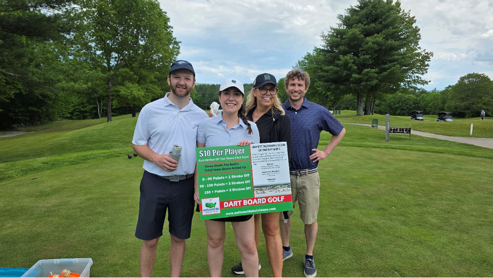 Banwell team at St. Benedict Academy Golf Tournament